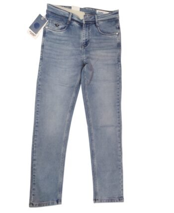 FORGO Men's Light Blue Slim Fit Stretch Denim Jeans