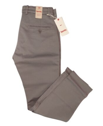 Sparky Men's Premium Chinos – Straight Fit – Grey