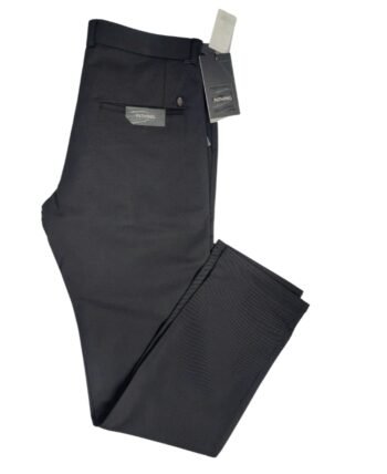 INTHING Men's Black Slim Fit Formal Trousers