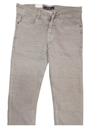 FORGO Men's Grey Slim Fit Stretch Jeans